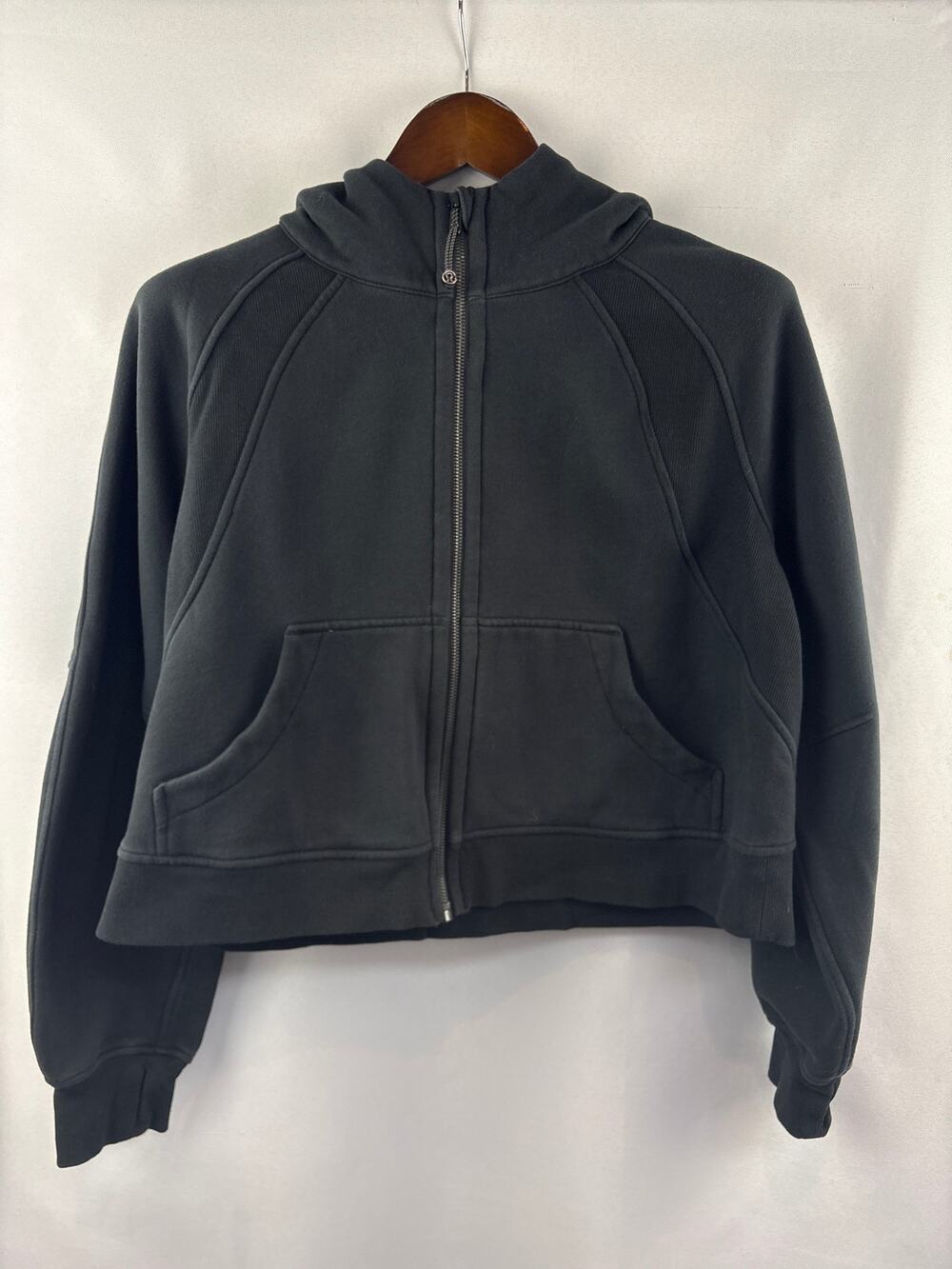 Women’s LuluLemon Scuba Oversized Black Full Zip Hoodie M/L